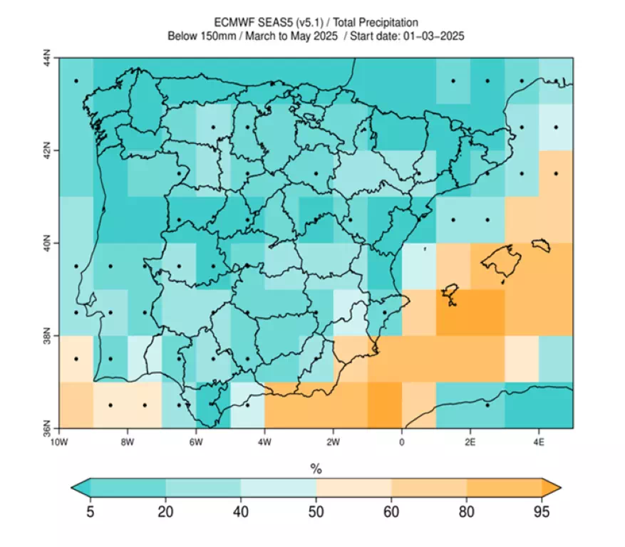 DAP150 probability map for Southern Spain