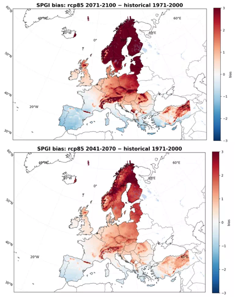 Standardized Precipitation and Growth Index (SPGI) map